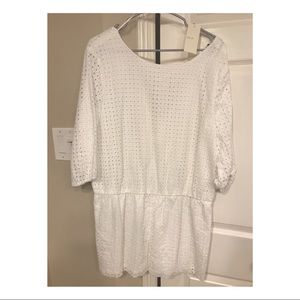 NWT White Romper - Size 1X